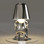 Cordless Table Lamp Dimmable, Rechargeable, Italian Design