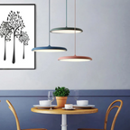 Scandinavian pendant light dining table lamp, adjustable LED warm white, minimalist design