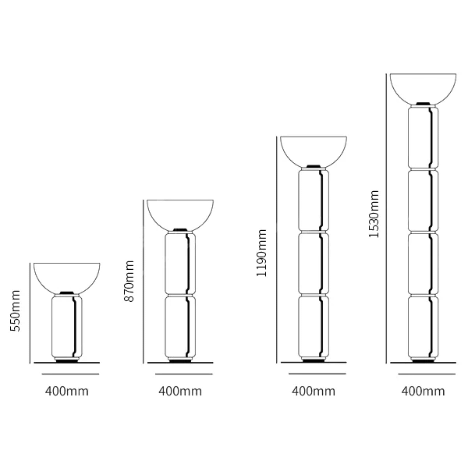 Modern Glass Floor Lamp - LED Cylindrical Dimmable