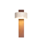 Wood wall light for living room with bulb included, modern natural matte finish