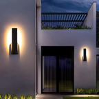 Outdoor wall sconce waterproof IP65 square LED minimalist design