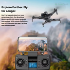 Professional Camera Drone | 8K Dual Camera, GPS Stabilization, Brushless Motors