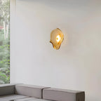 Glass wall light modern LED warm glow hardwired, living room bedroom hallway