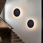 Round LED wall lamp, modern indoor wall light in gold, black or white aluminum