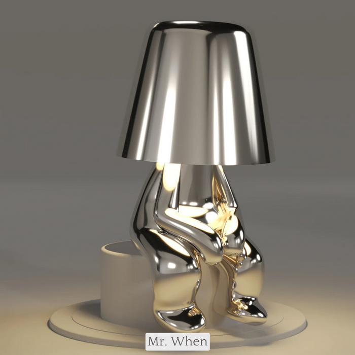 Cordless Table Lamp Dimmable, Rechargeable, Italian Design