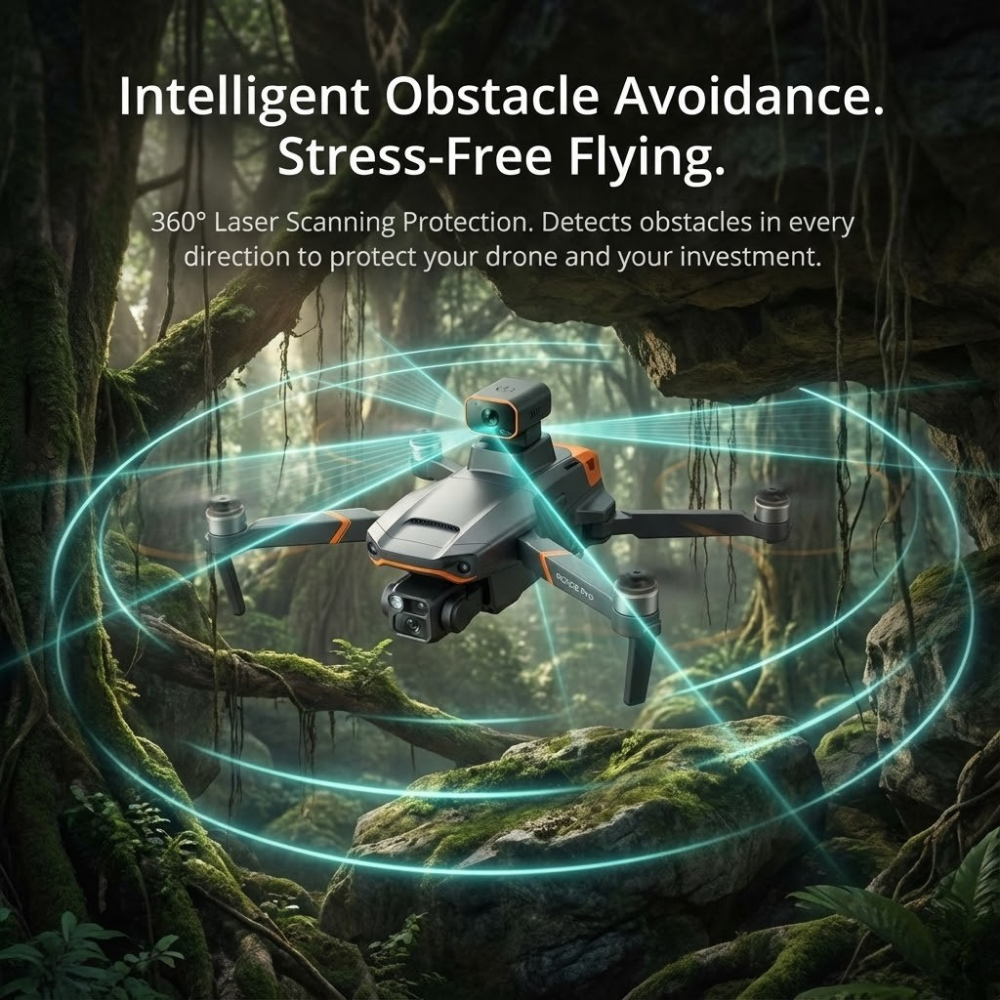Professional Camera Drone | 8K Dual Camera, GPS Stabilization, Brushless Motors