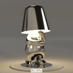 Cordless Table Lamp Dimmable, Rechargeable, Italian Design