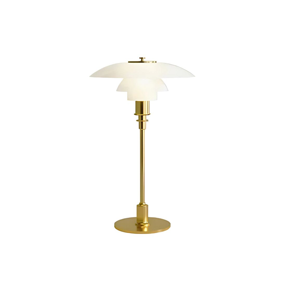 Triplet Layered Table Lamp - Modern Bedside Accent Light