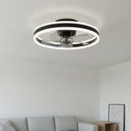Ceiling fan with LED light, 50cm, smart app and remote control, 6 speeds, reversible blades