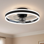 Ceiling fan with LED light, 50cm, smart app and remote control, 6 speeds, reversible blades