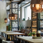 Cleo | Scandinavian Pendant Light | Minimalist, Adjustable Height | Wood & Glass