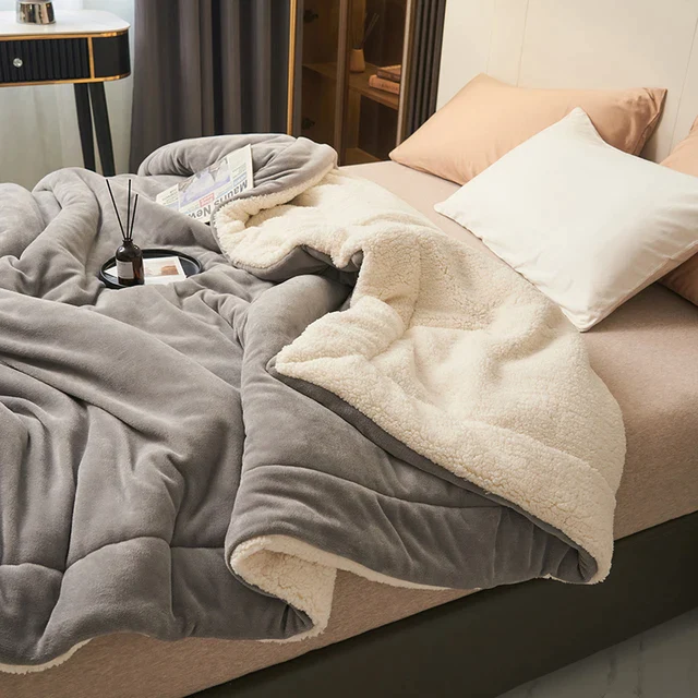 Fleece Blanket Warm Flannel Throw, Plush Soft for Winter Bed