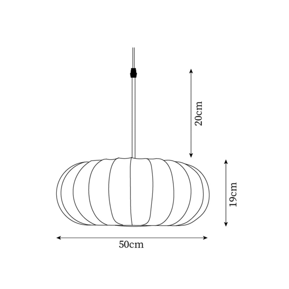 Fabric pendant light modern silk shade for living and dining room, hardwired matte finish