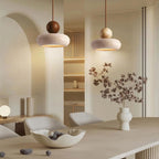 Pendant Light | Wood and Concrete Effect, Warm White LED