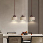 Iron pendant light with tri-color LED, hardwired, for kitchen and dining room