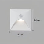 LED wall light with motion sensor for hallway, die-cast aluminum, black and white, 3W