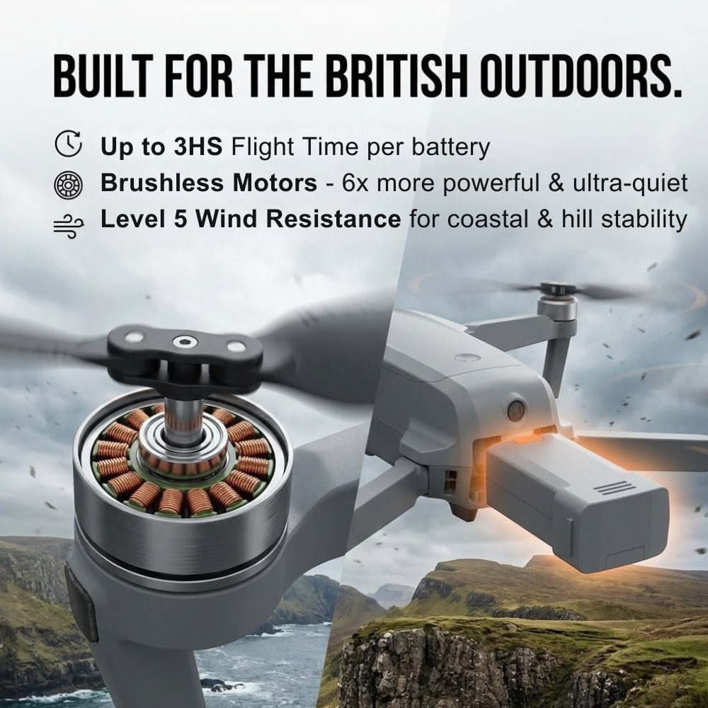 Professional Camera Drone | 8K Dual Camera, GPS Stabilization, Brushless Motors