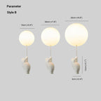 Kids Ceiling Lamp with Bear and Balloon | CloudBear Pendant Light