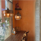 Cleo | Scandinavian Pendant Light | Minimalist, Adjustable Height | Wood & Glass