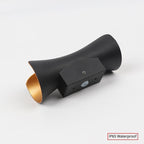 Outdoor LED wall light IP65 waterproof, curved metal and acrylic, garden and corridor