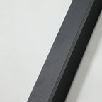 Linear LED outdoor wall lamp black IP65, minimalist design for garden and corridor