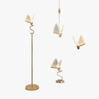 Butterfly Chandelier Lamp modern LED in 4 styles — pendant, floor, table, wall, metal and acrylic