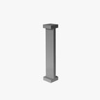 Solar path lights T-shaped black metal outdoor garden walkway lighting