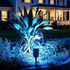 Solar garden lights IP65 waterproof LED spotlight for landscape lighting, adjustable angle