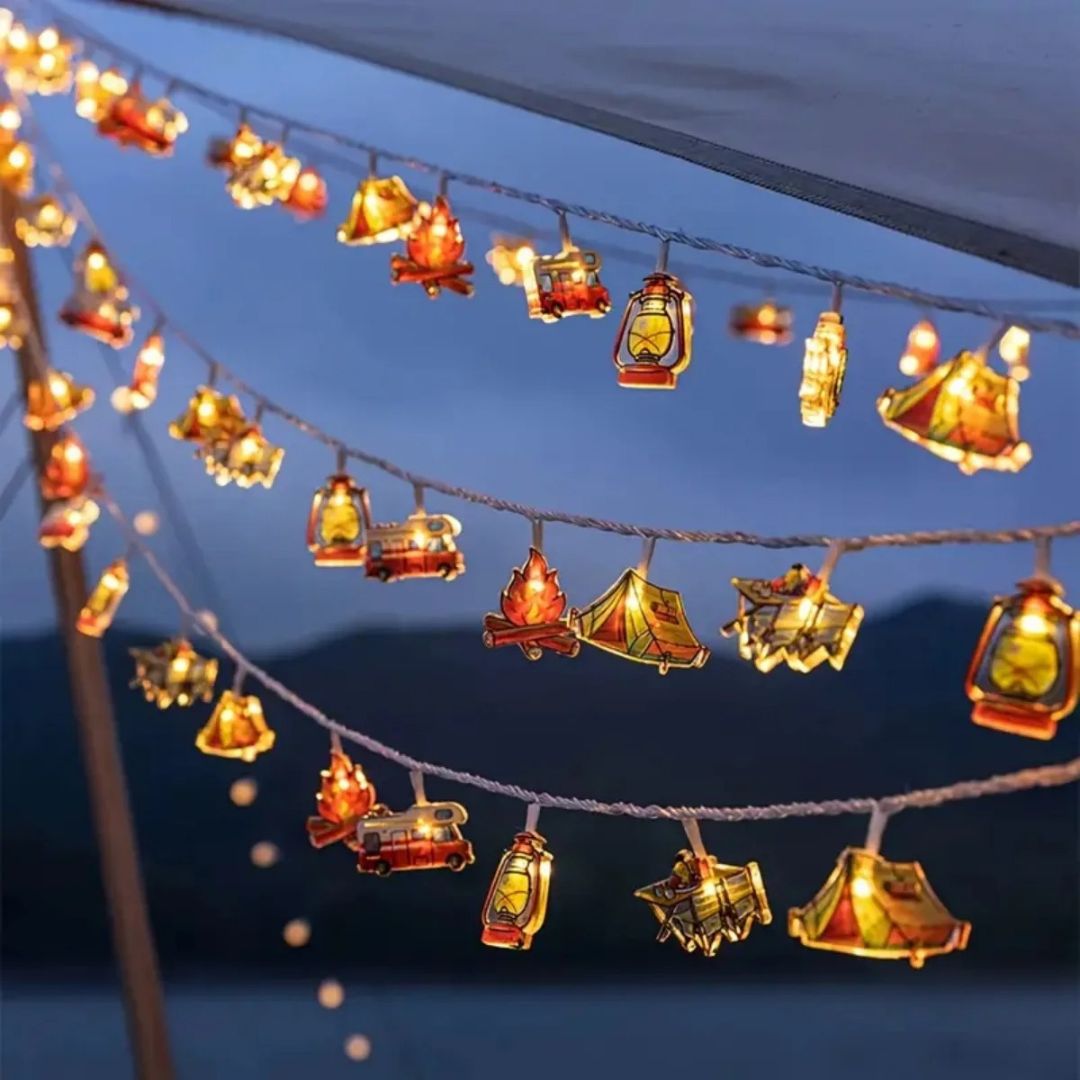 Camping String Lights | LED Tent & Camper Design, Battery Powered