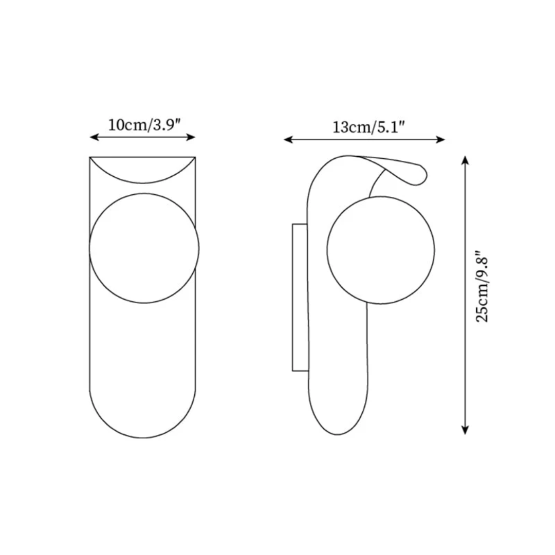 LED Wall Light Scandinavian Style | Wooden, Minimalist, Indoor