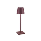 Cordless LED table lamp rechargeable dimmable IP65 outdoor dining terrace