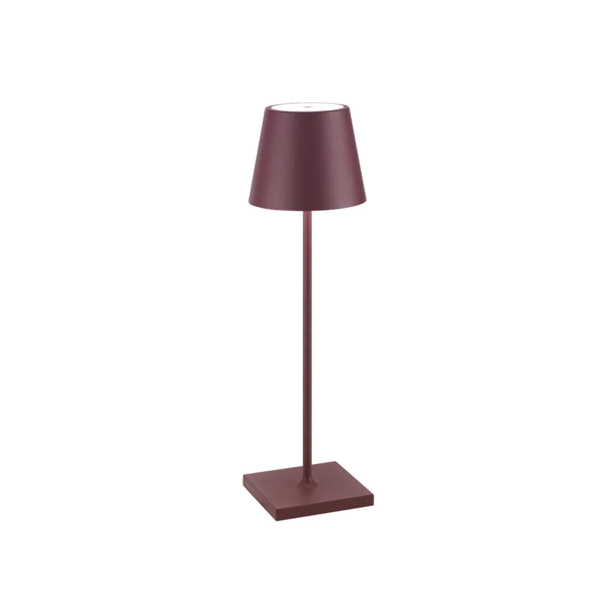 Cordless LED table lamp rechargeable dimmable IP65 outdoor dining terrace
