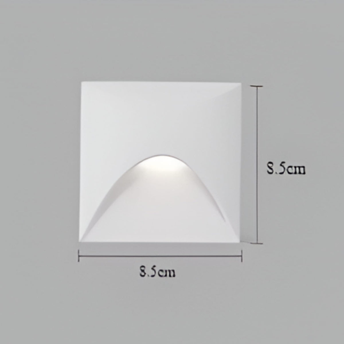 LED wall light with motion sensor for hallway, die-cast aluminum, black and white, 3W