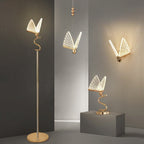 Butterfly Chandelier Lamp modern LED in 4 styles — pendant, floor, table, wall, metal and acrylic