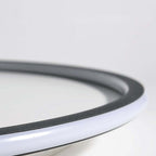 Flush mount ceiling light modern LED round dimmable, metal and acrylic