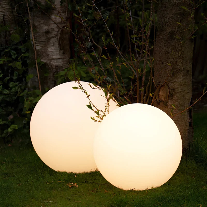 Spherical Garden Light with 16 colors and remote control, solar and USB, weatherproof outdoor LED