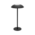 Cordless table lamp in solid iron with touch control and warm white LED