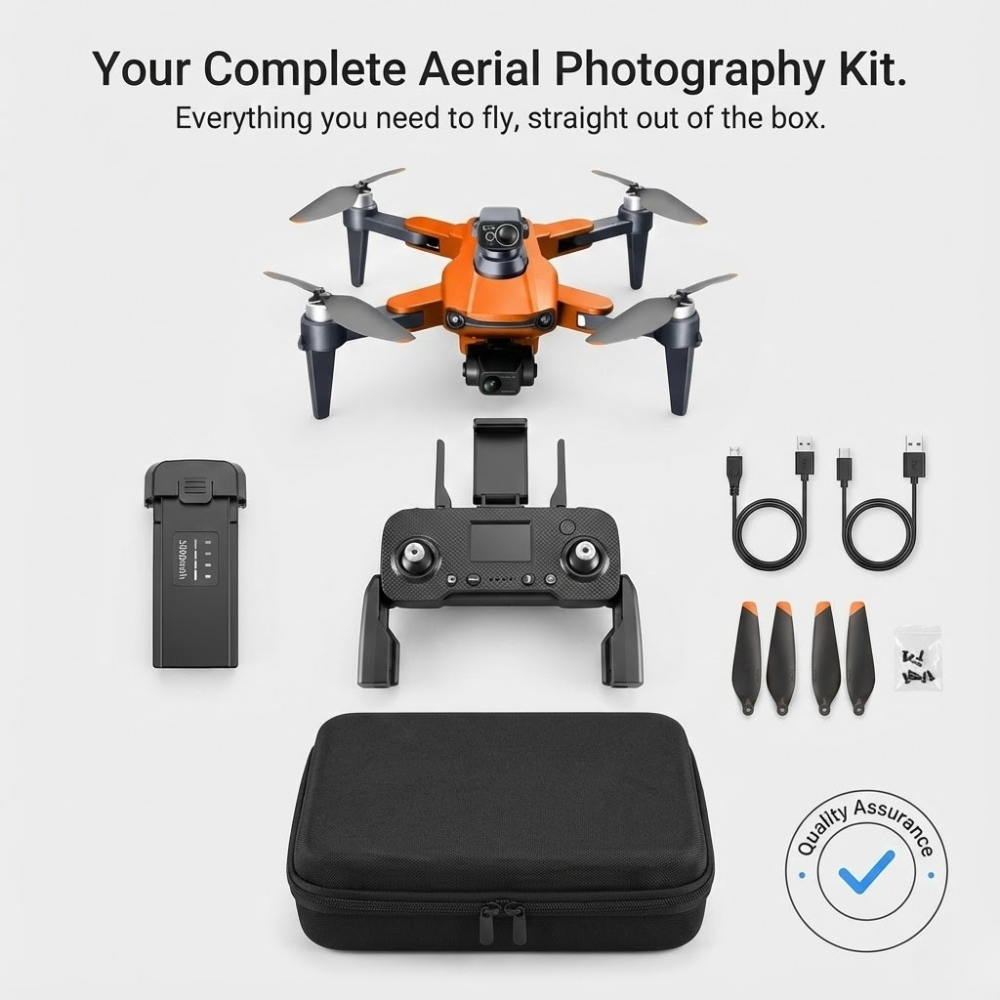 Professional Camera Drone | 8K Dual Camera, GPS Stabilization, Brushless Motors