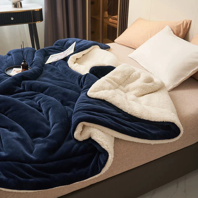Fleece Blanket Warm Flannel Throw, Plush Soft for Winter Bed