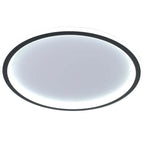 Flush mount ceiling light modern LED round dimmable, metal and acrylic