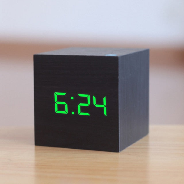 Digital LED Cube Clock | Alarm, Date & Temperature Display