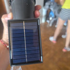 Solar path lights outdoor 9 LED spotlights IP65 waterproof brightness adjustable garden driveway