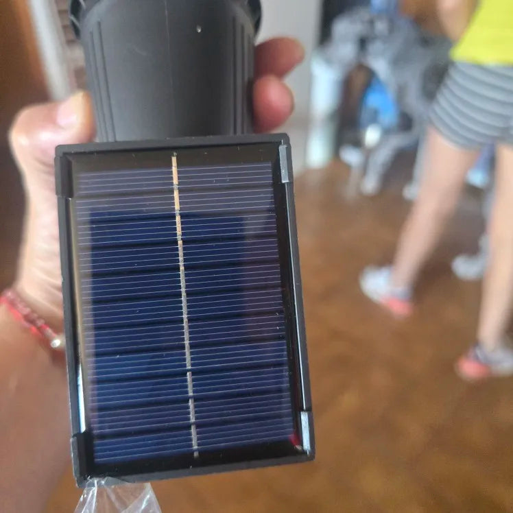 Solar path lights outdoor 9 LED spotlights IP65 waterproof brightness adjustable garden driveway