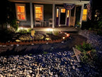 Solar path lights outdoor 9 LED spotlights IP65 waterproof brightness adjustable garden driveway
