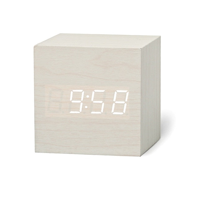 Digital LED Cube Clock | Alarm, Date & Temperature Display