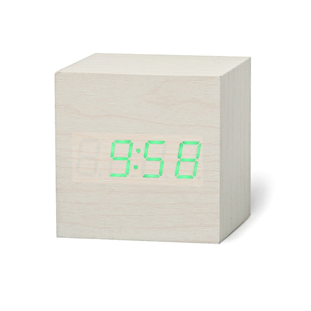 Digital LED Cube Clock | Alarm, Date & Temperature Display