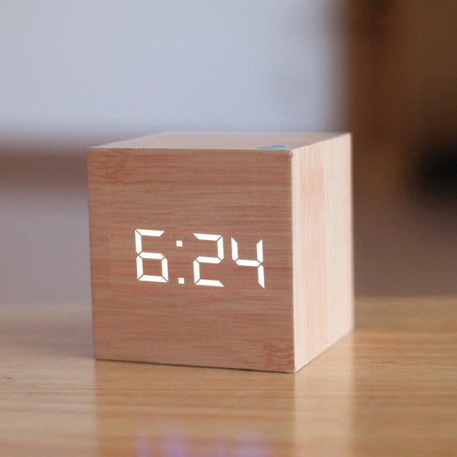 Digital LED Cube Clock | Alarm, Date & Temperature Display