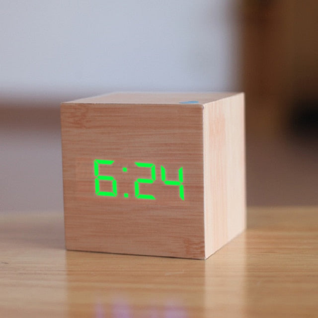 Digital LED Cube Clock | Alarm, Date & Temperature Display