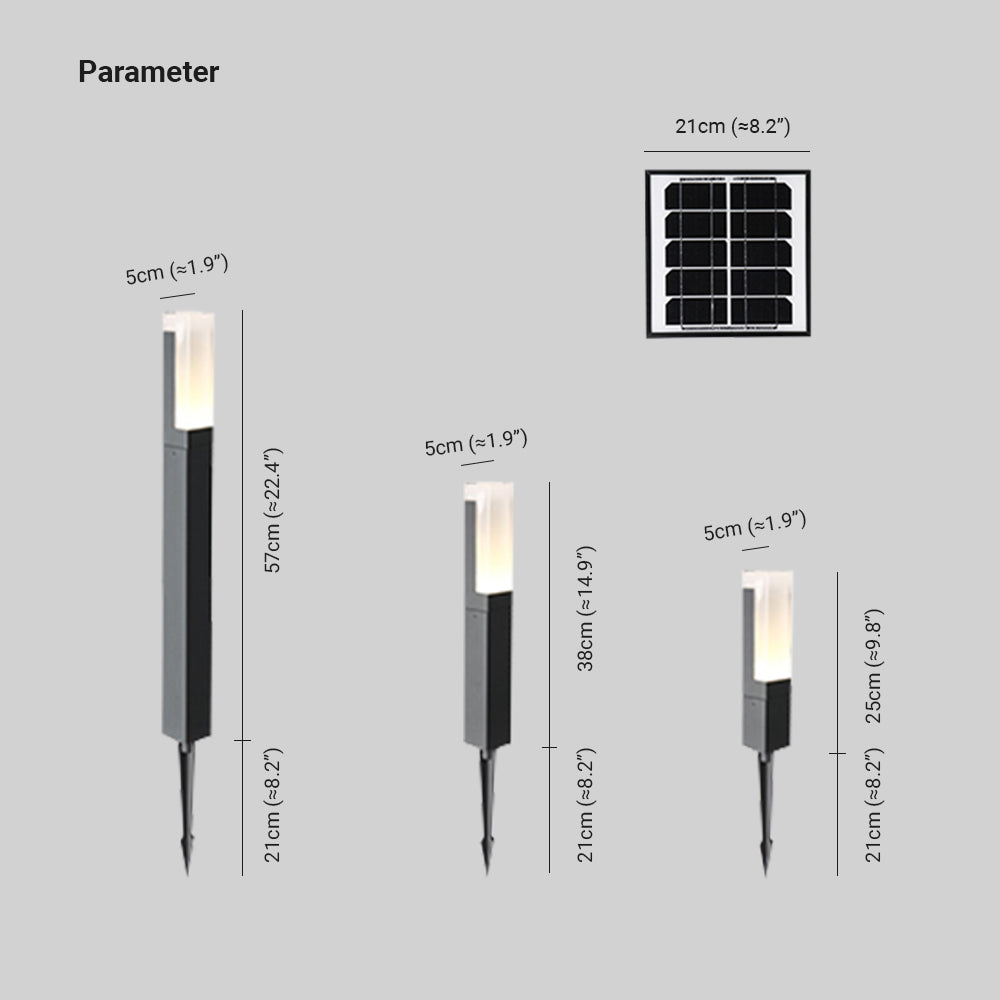 Solar garden lights black metal path light with motion sensor, outdoor IP65