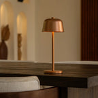 Fleur | Rechargeable Table Lamps Set | 4x Cordless Copper Lamps & Charging Station